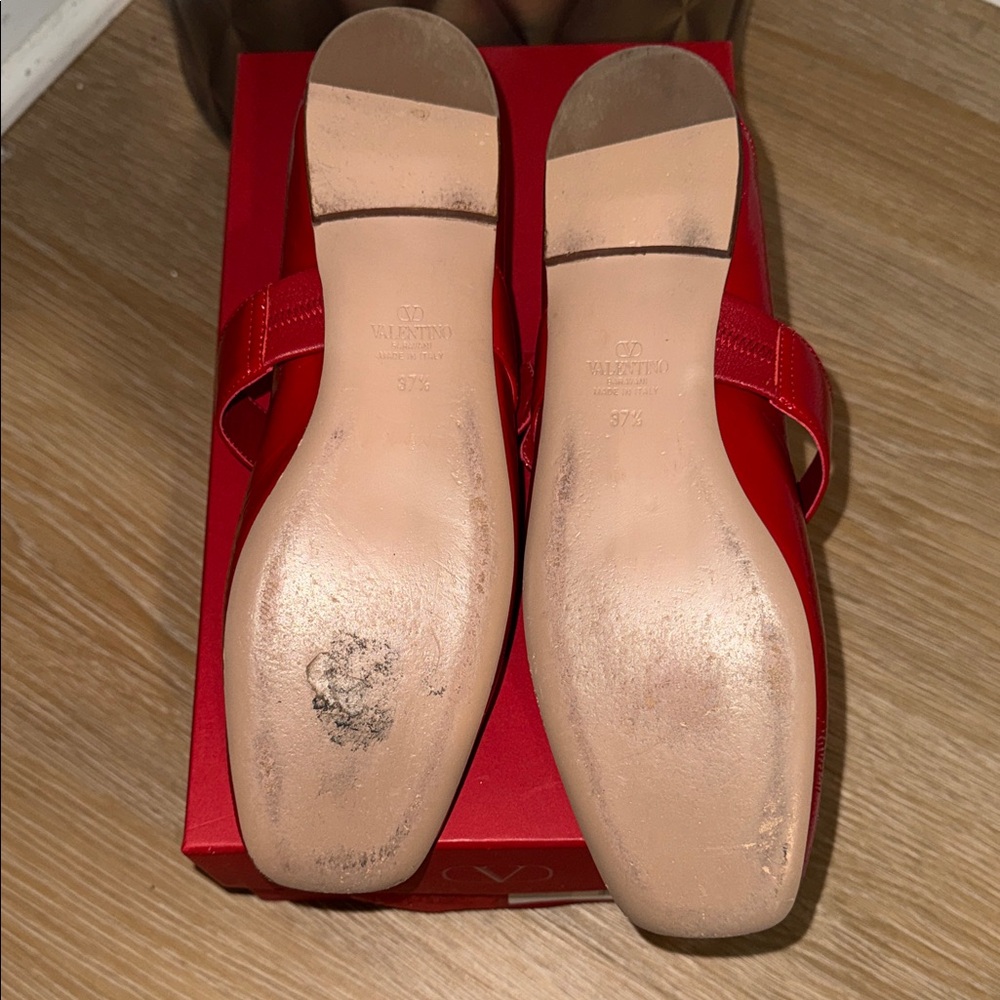 Authentic Valentino Garavani VLogo Locker Mary-Jane ballerina shoes - Picture 5 of 9